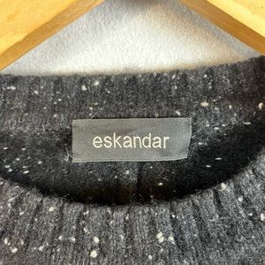 Eskandar BLACK FAIR ISLE Cashmere